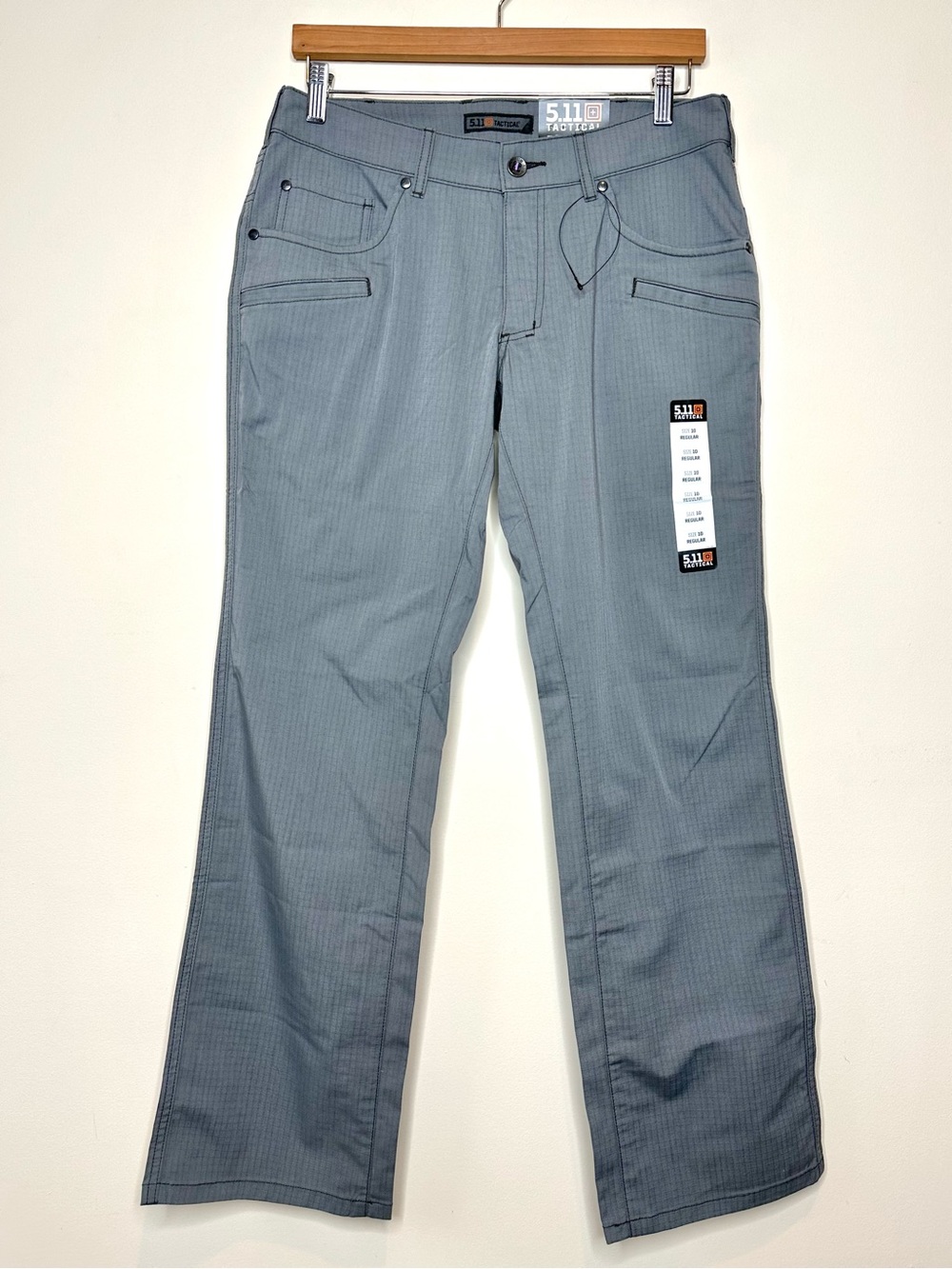 5.11 Tactical Women’s Cirrus Pants Size 10 Regular Gray Ripstop Straight Leg New - Picture 16 of 16